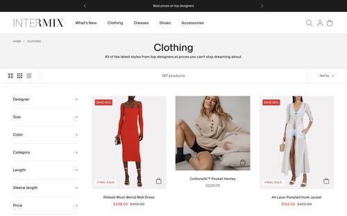 Intermix website screenshot