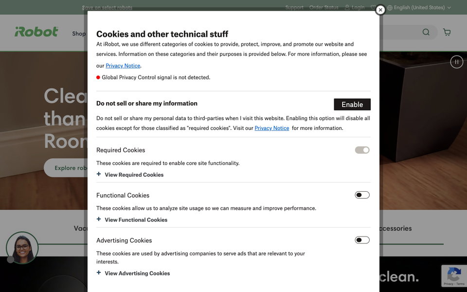 iRobot website