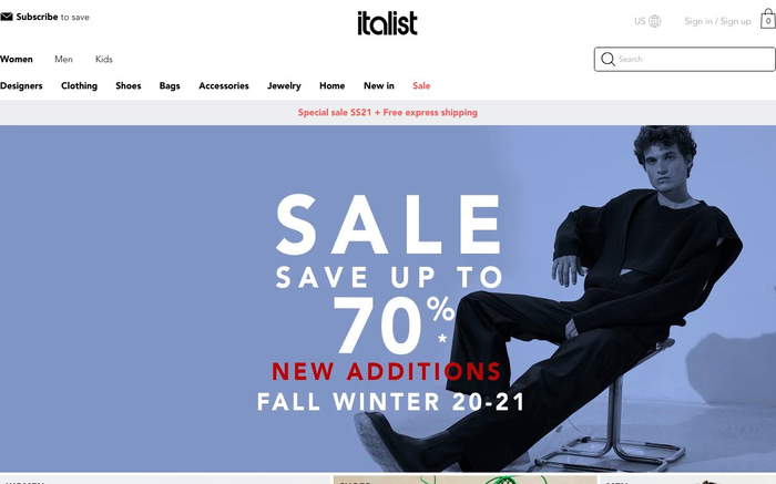 italist screenshot