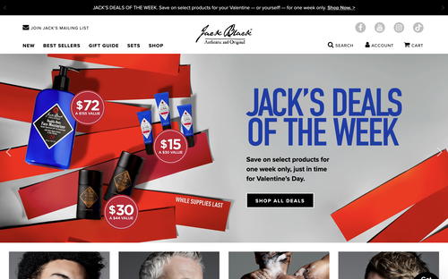 Jack Black website screenshot