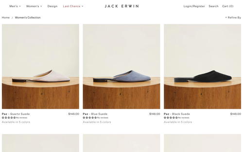 Jack Erwin website screenshot
