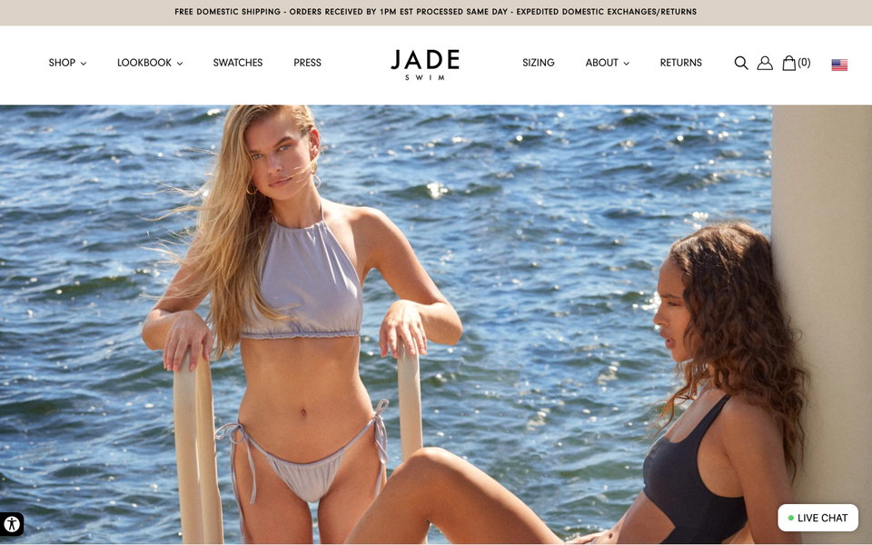 JADE Swim website