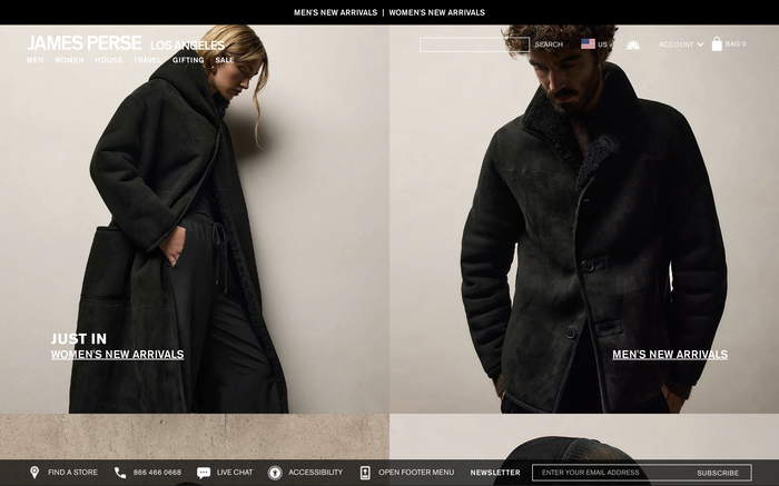 James Perse screenshot