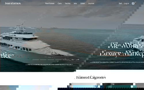 JamesEdition website screenshot