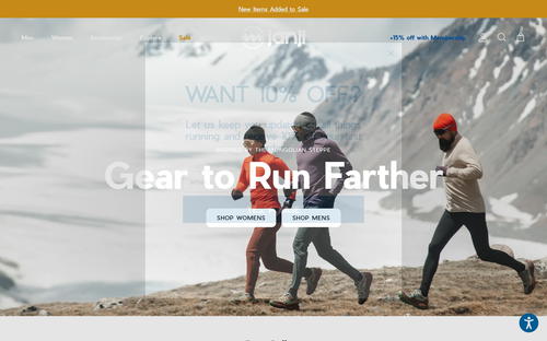 Janji website screenshot
