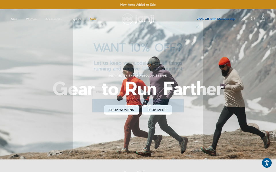 Janji website