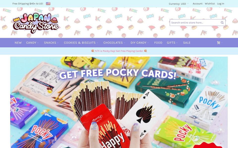 Japan Candy Store website