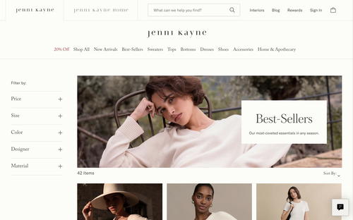 Jenni Kayne website screenshot