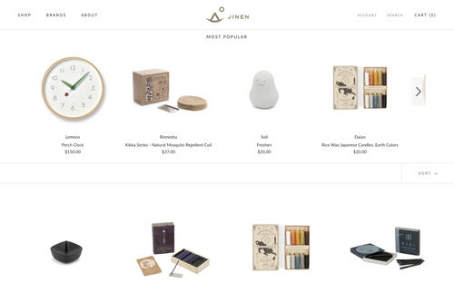 JINEN website screenshot