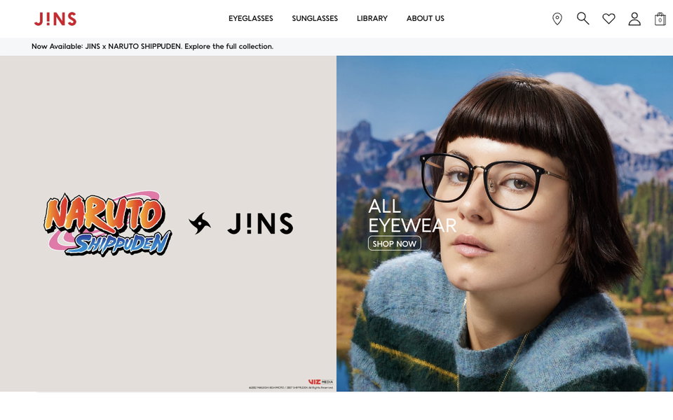 JINS website