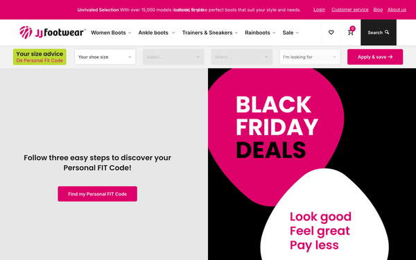 JJ Footwear screenshot