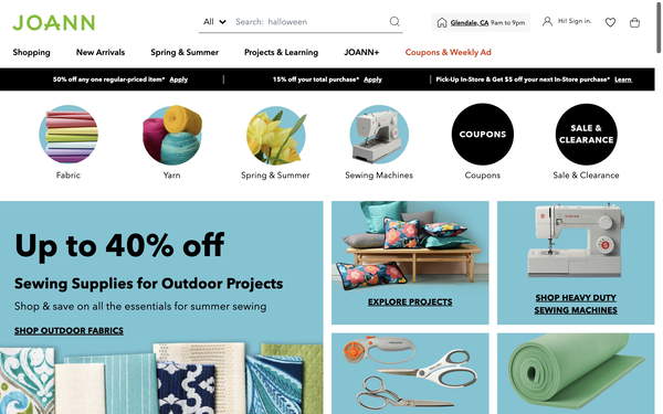 JOANN screenshot