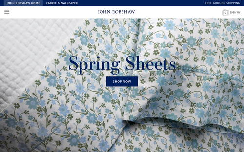 John Robshaw website screenshot