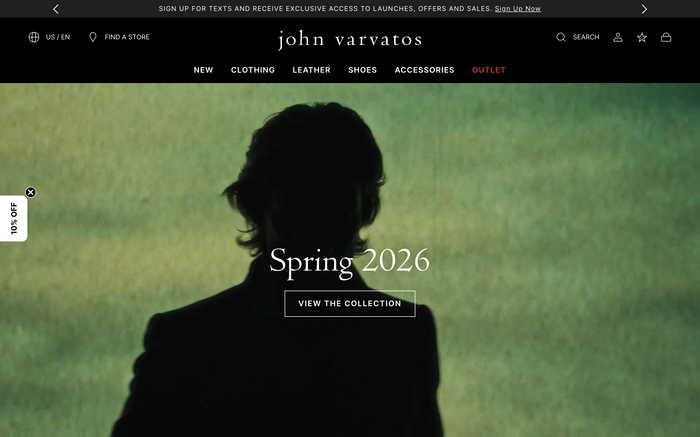 John Varvatos screenshot