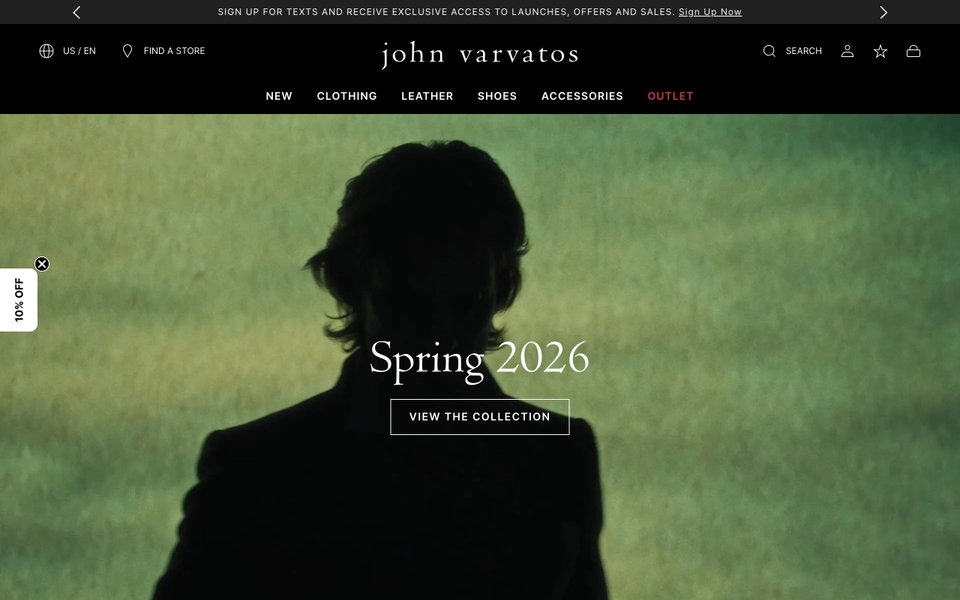 John Varvatos website