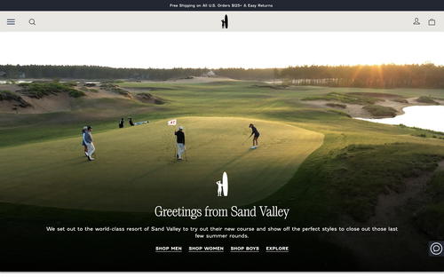 johnnie-O website screenshot