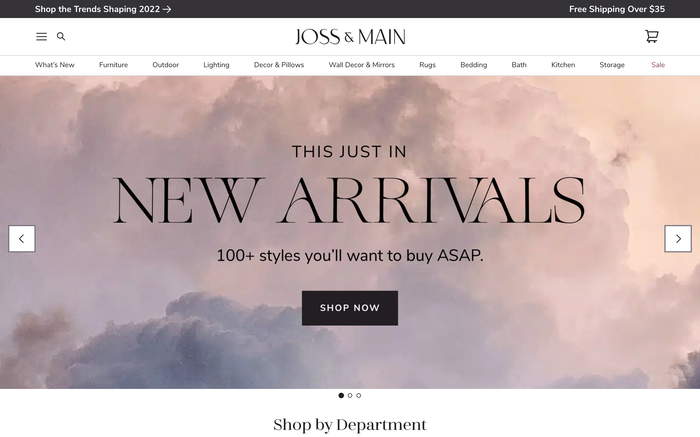 Joss & Main screenshot