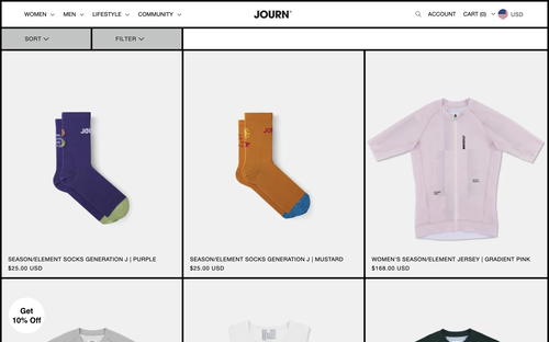 JOURN website screenshot