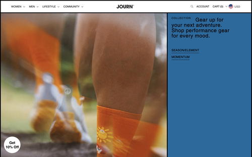 JOURN website screenshot