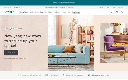 Joybird website screenshot