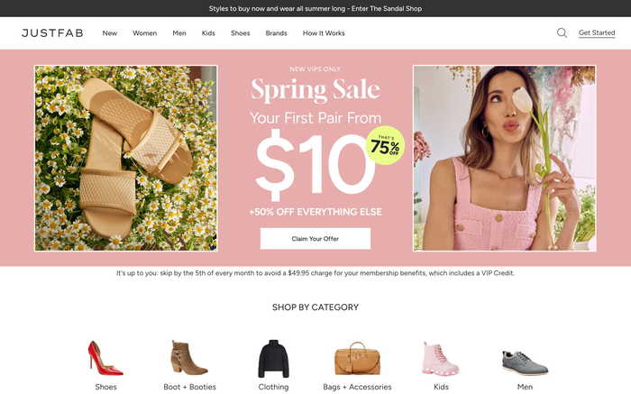 JustFab screenshot