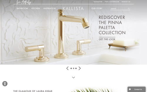 Kallista website screenshot