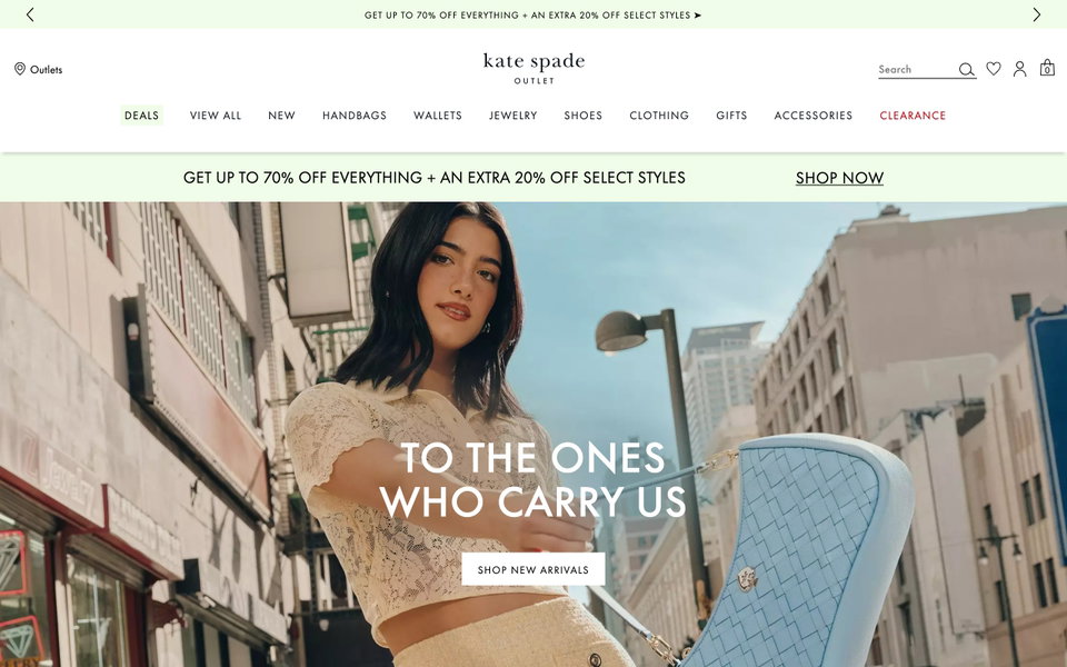 Kate Spade Outlet website