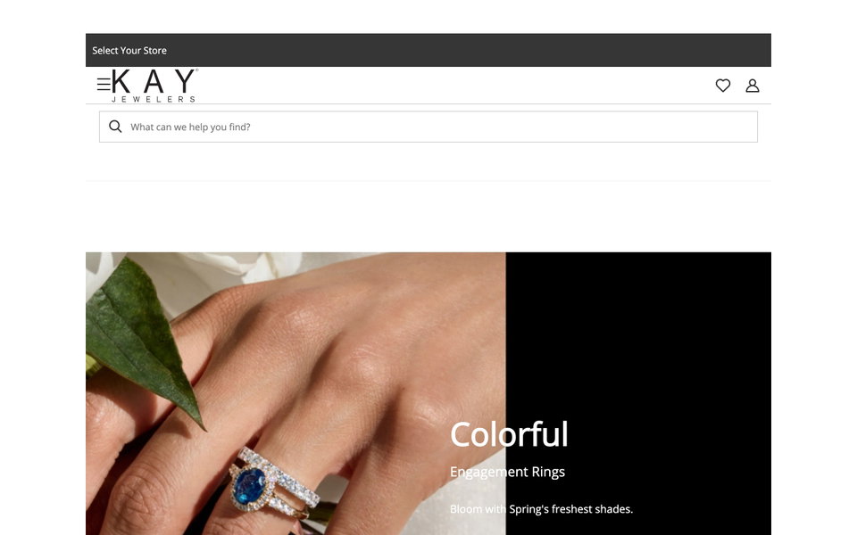 Kay Jewelers website
