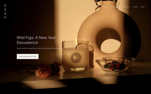 Keap website screenshot