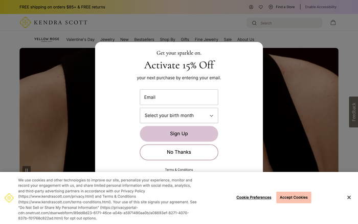 Kendra Scott screenshot