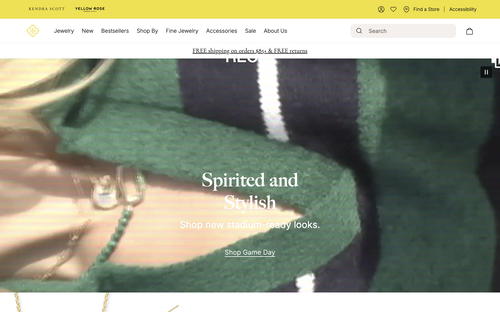 Kendra Scott website screenshot