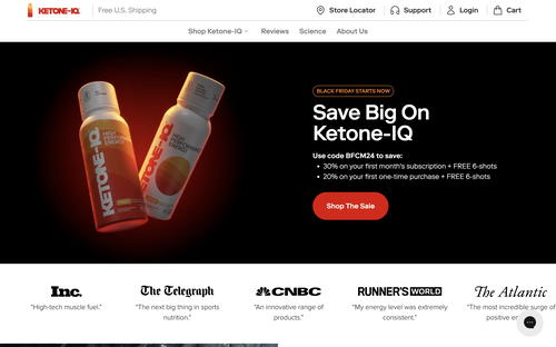 Ketone-IQ® website screenshot