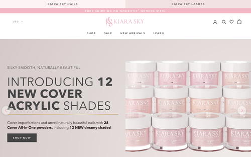 Kiara Sky website screenshot