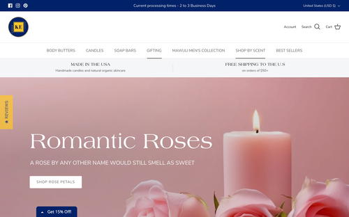 Kindred website screenshot