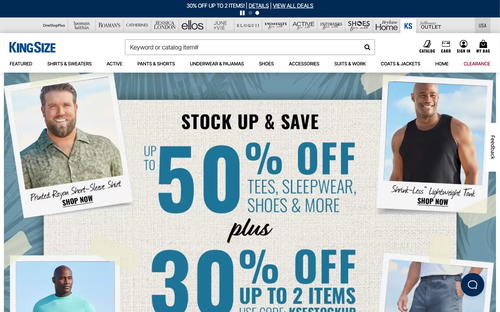 King Size website screenshot