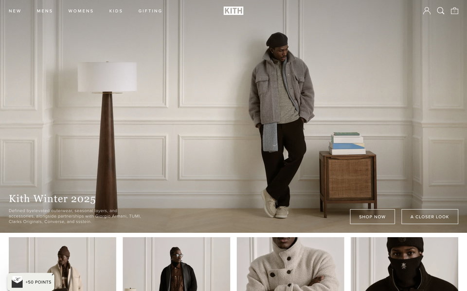 Kith website