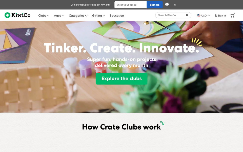 KiwiCo website