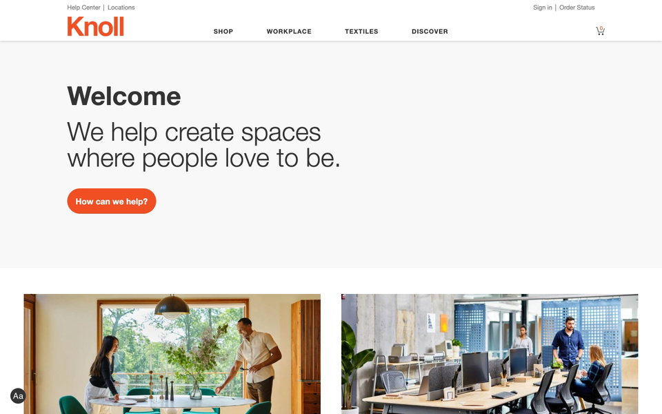 Knoll website
