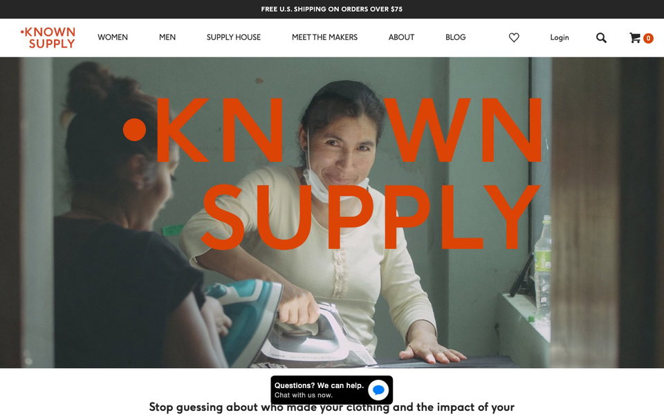 KNOWN SUPPLY website