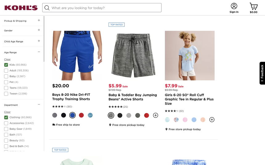 Kohl's on Shomp