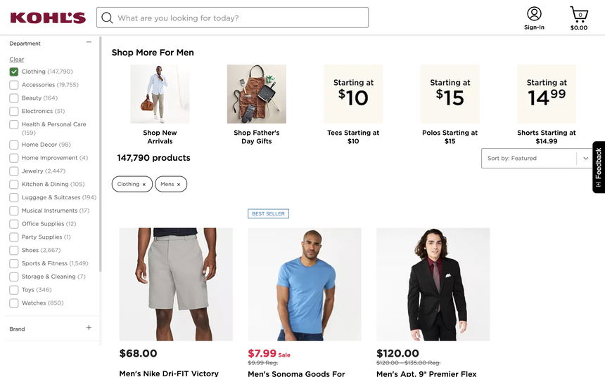 Kohl's on Shomp