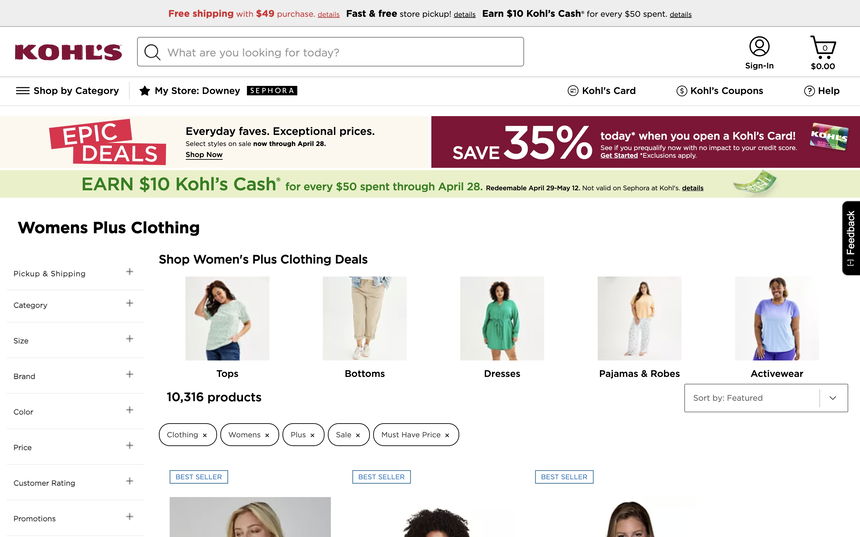 Kohl's on Shomp