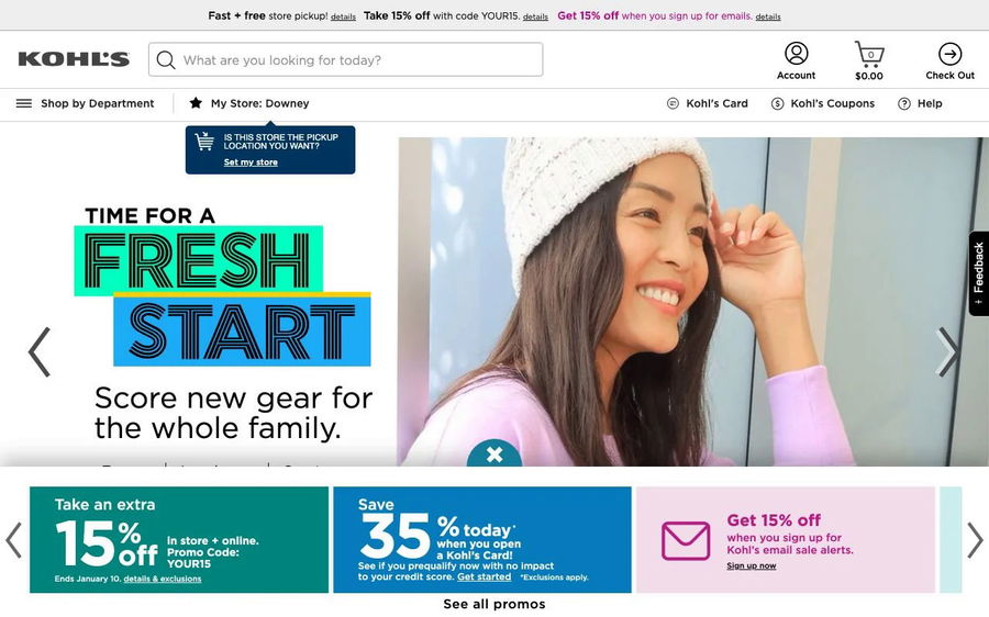 Kohl's on Shomp