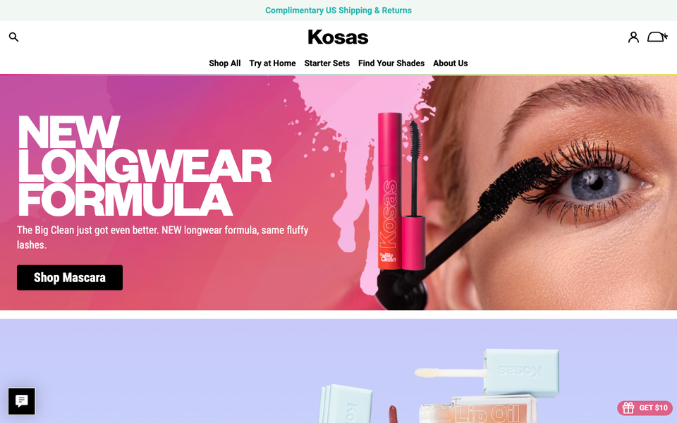 Kosas website