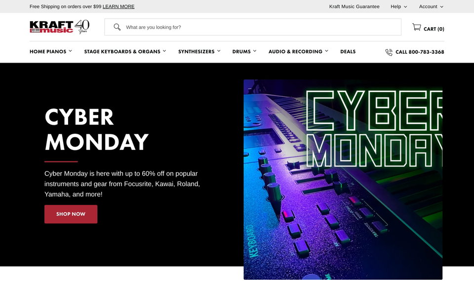Kraft Music website