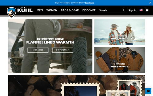 KUHL website screenshot