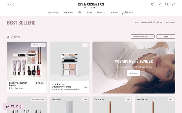 Kylie Cosmetics on Shomp