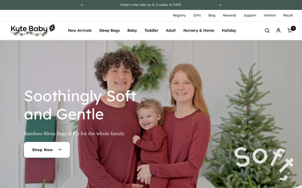Kyte Baby website