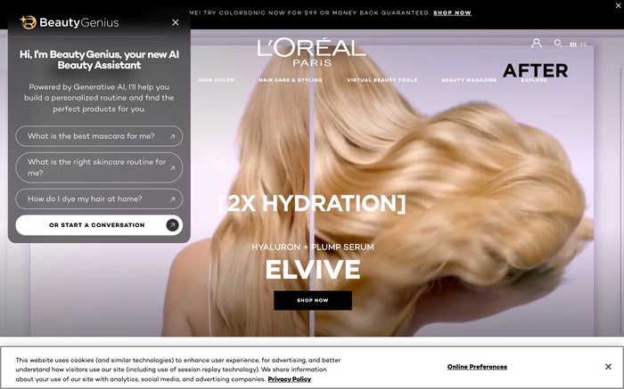 L'Oréal Paris screenshot