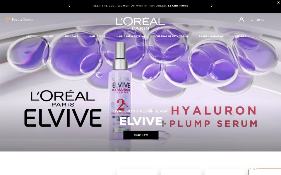 L'Oréal Paris website